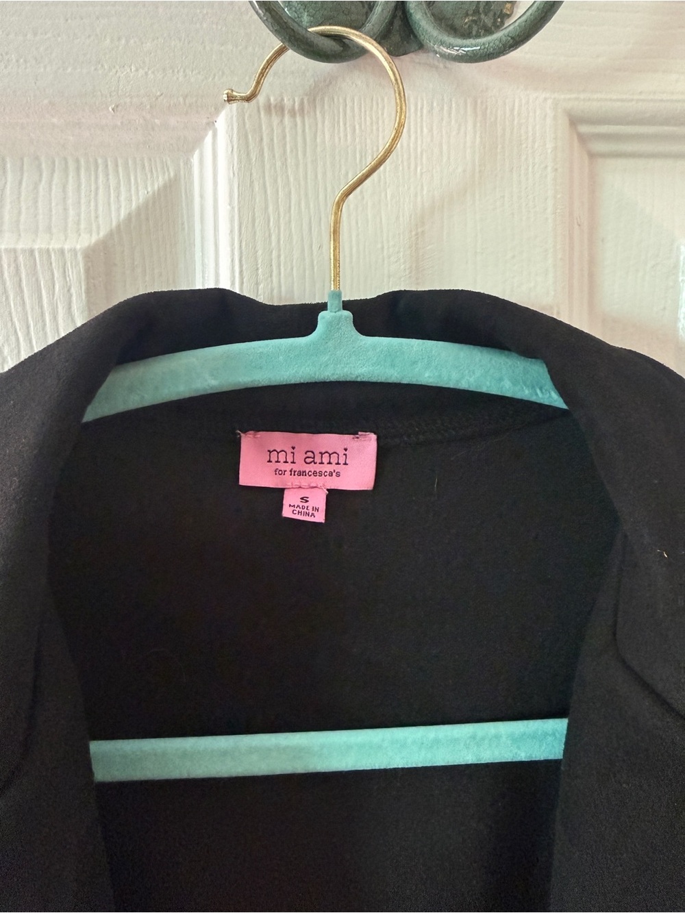 miami Black Cropped Fringe Leather Jacket - Picture 3 of 3